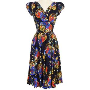 Trashy Diva - Doll Dress - Parasols print size 18 vintage 1940’s style dress